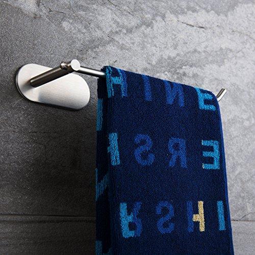 Venagredos Self Adhesive Towel Bar Hand Dish Towel Rack Stick on Towel Holder for Bathroom Kitchen, No Drilling