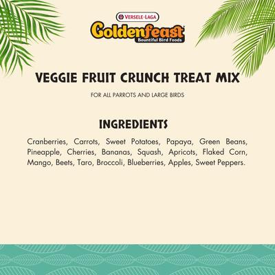 Versele-Laga Goldenfeast 82280 Veggie Fruit Crunch Treat Mix 2lb
