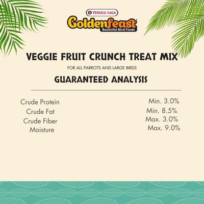 Versele-Laga Goldenfeast 82280 Veggie Fruit Crunch Treat Mix 2lb