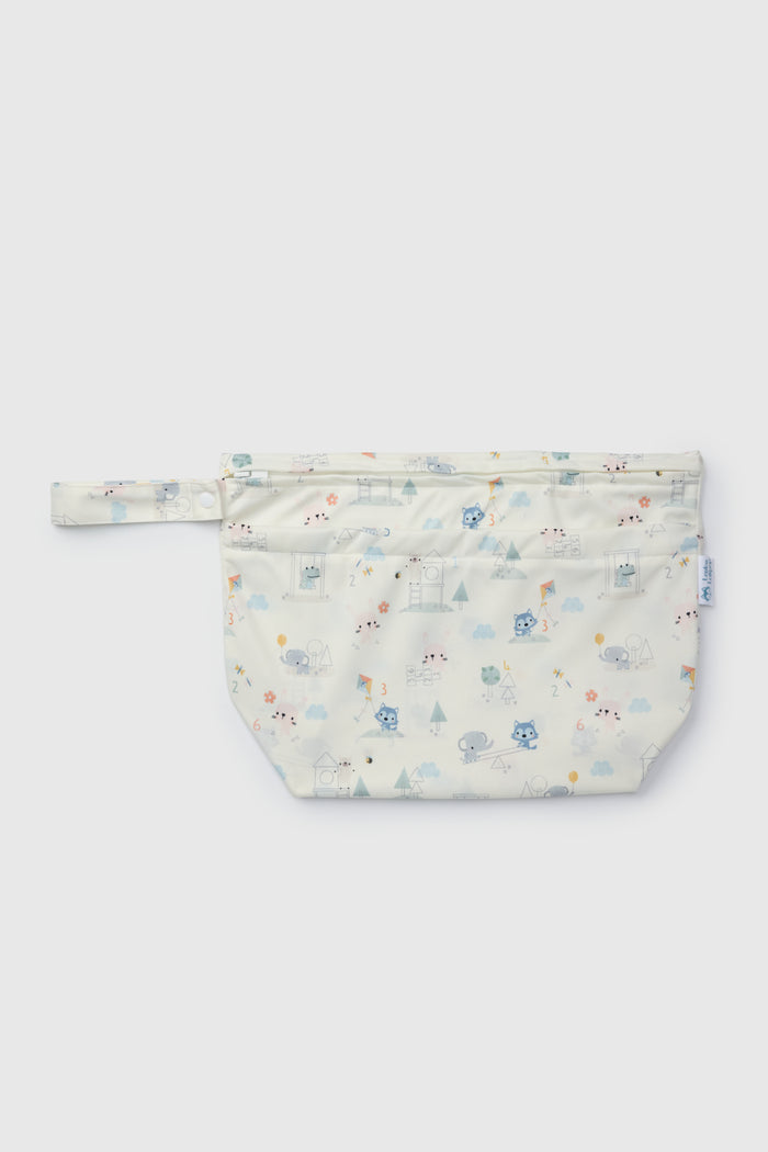 Loulou Lollipop Wet Dry Bag in Mini Mathletes — front view on white background
