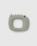 Loulou Lollipop FDA-compliant food-grade silicone teether Aly Alligator — front view on white background