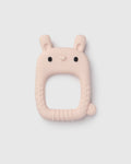 Loulou Lollipop FDA-compliant food-grade silicone teether Bailey Bunny — front view on white background