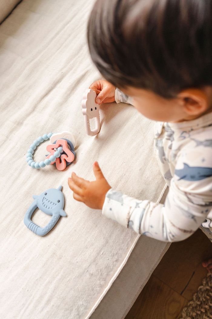 Baby Silicone Teethers in a variety designs