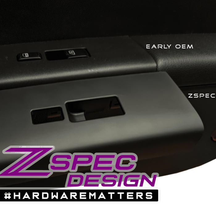 ZSPEC 350z Z33 Interior Door Window Switch Finisher Set for LHD '03-05, Black - ZSPEC Design LLC - Hardware - 350z, 350z Window Switch Finishers, door, finisher, handle, nissan, window - zspecdesign.com