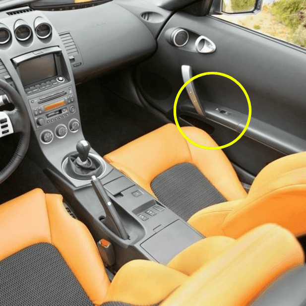 ZSPEC 350z Z33 Interior Door Window Switch Finisher Set for LHD '06-09, Grey - ZSPEC Design LLC - Hardware Fasteners - 350z, 350z Window Switch Finishers, door, finisher, handle, nissan, window - zspecdesign.com