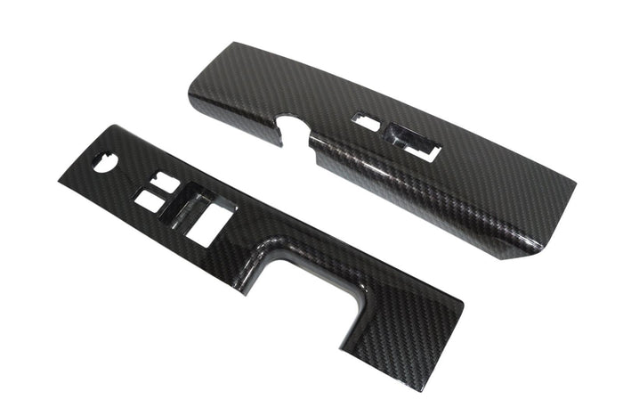 ZSPEC 350z Z33 Interior Door Window Switch Finisher Set, LHD '06-09, Carbon-Weave Style - ZSPEC Design LLC - Hardware Fasteners - 350z, 350z Window Switch Finishers, door, finisher, handle, nissan, window - zspecdesign.com