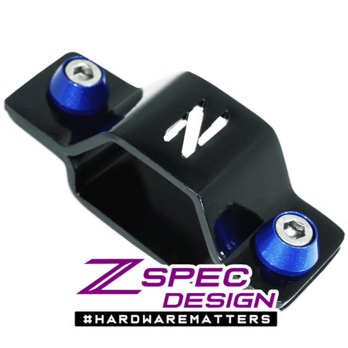 ZSPEC Battery Cable Bracket for '90-99 Nissan 300zx Z32, Black Powdercoat - ZSPEC Design LLC - Hardware Fasteners - 300zx, accessory, battery, bracket, nissan, Polished, z32 - zspecdesign.com