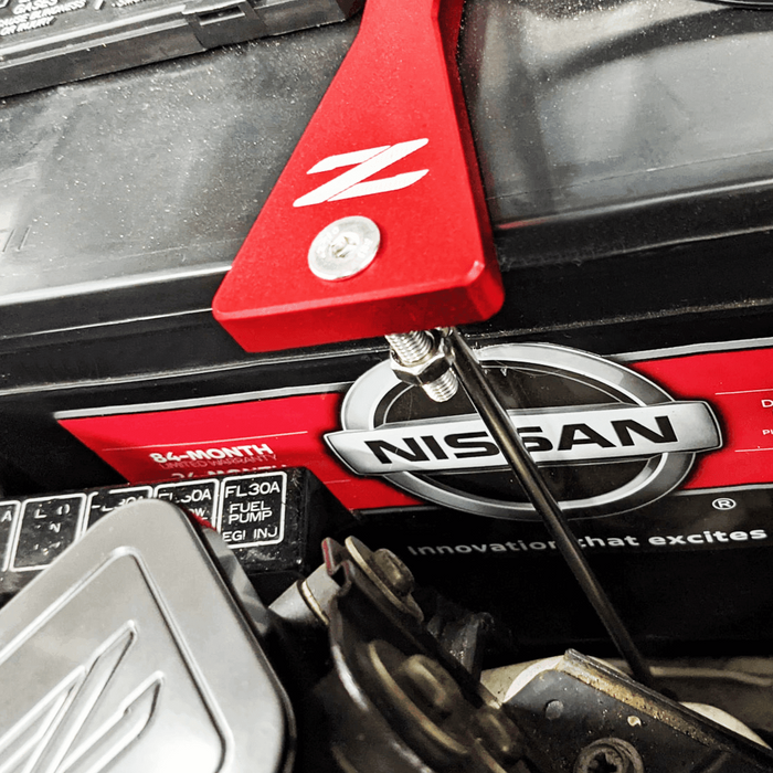 ZSPEC Battery Hold Down/Bracket for '90-96 Nissan Z32 300zx, Billet w/ Stainless Hardware - ZSPEC Design LLC - Hardware Fasteners - 300zx, accessory, battery, battery bracket, bracket, nissan, z32 - zspecdesign.com