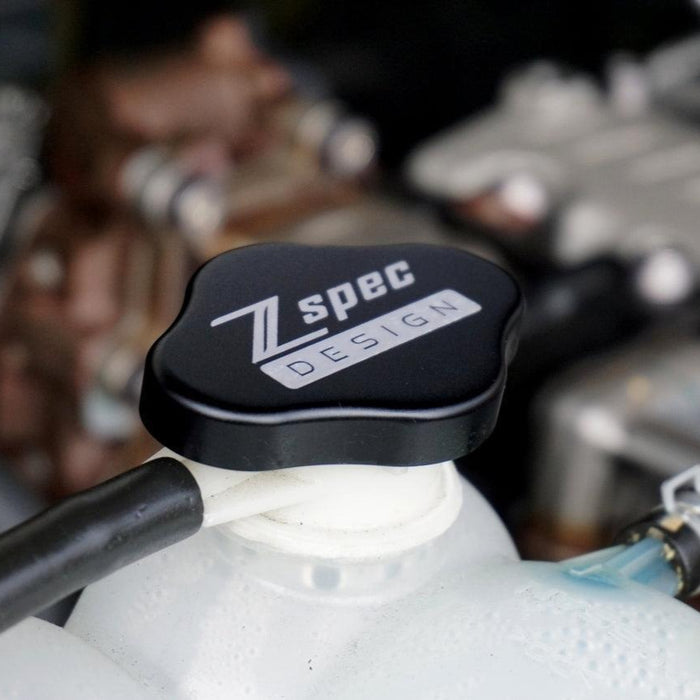 ZSPEC Billet Radiator Cap Cover for '09-20 Nissan 370z Z34 - ZSPEC Design LLC - Hardware Fasteners - 370z, accessory, cap, nissan, radiator cap cover, reservoir cap cover, z34 - zspecdesign.com