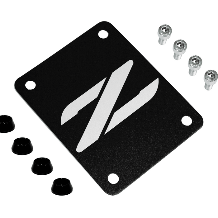 ZSPEC Black PTU Holes Cover Plate for Z32 300zx, Billet - ZSPEC Design LLC - Hardware Fasteners - 300zx, accessory, nissan, ptu, z32 - zspecdesign.com