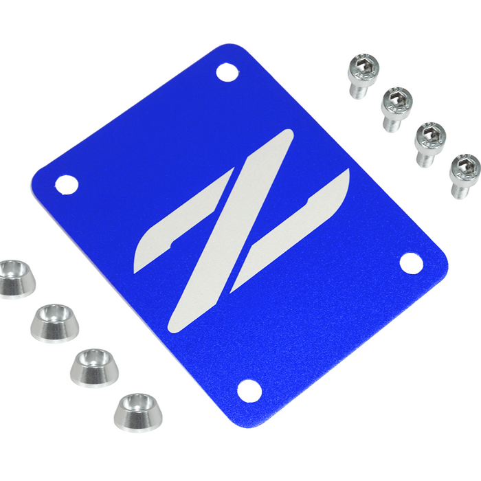 Blue Plate - Bright Silver