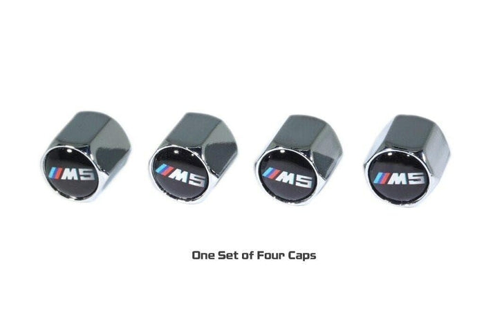ZSPEC Chrome Valve Stem Tire Caps, Style: BMW M5 - ZSPEC Design LLC - Hardware Fasteners - BMW, cap, M5, tire - zspecdesign.com