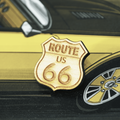 ZSPEC Classic Route 66 Laser-Cut & Etched Wooden Lapel/Hat Pin - ZSPEC Design LLC - Pin - accessory, bob sharp, bsr, lapel, lifestyle, nissan, pin, road sign, Z - zspecdesign.com