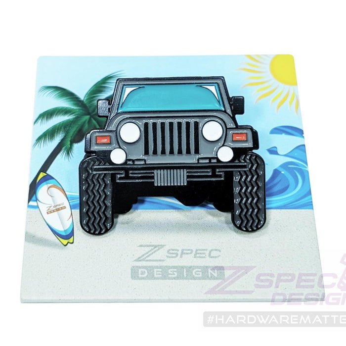 ZSPEC Collector Lapel / Hat Pin - Beach Jeep - ZSPEC Design LLC - Pin - accessory, Charger, jeep, lapel, lifestyle, pin - zspecdesign.com