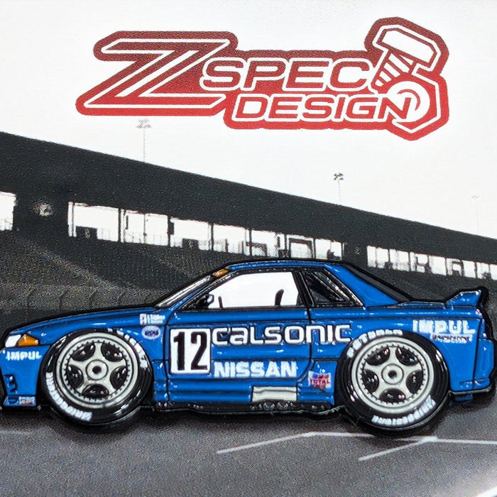 ZSPEC Collector Lapel / Hat Pin - R32 GT-R Calsonic Race Car Homage - ZSPEC Design LLC - Pin - accessory, lapel, lifestyle, pin - zspecdesign.com