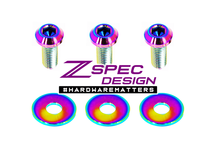 ZSPEC Crank Angle Sensor CAS Bolts for Nissan Z32 300zx & Skyline GT-R, Titanium - ZSPEC Design LLC - Hardware Fasteners - 300zx, gtr, nissan, rb, skyline, Washer Color, z32 - zspecdesign.com