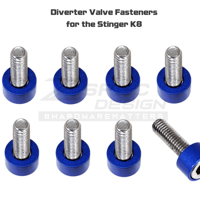 ZSPEC Diverter Valves Fastener Kit for '18+ Stinger GT K8, Stainless & Billet - ZSPEC Design LLC - Hardware Fasteners - Fastener Kit, kia, stinger - zspecdesign.com