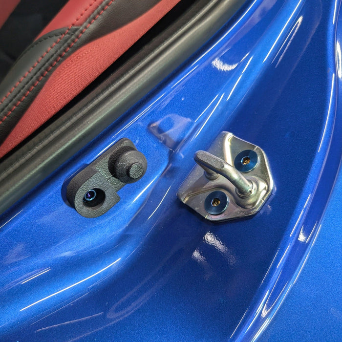 ZSPEC "Door Jams Area" Dress Up Bolts® Fastener Kit for '15-21 Subaru WRX & STI, Grade-5 Titanium - ZSPEC Design LLC - Hardware Fasteners - Fastener Kit, sti, subaru wrx, Washer Color, wrx, wrx sti - zspecdesign.com