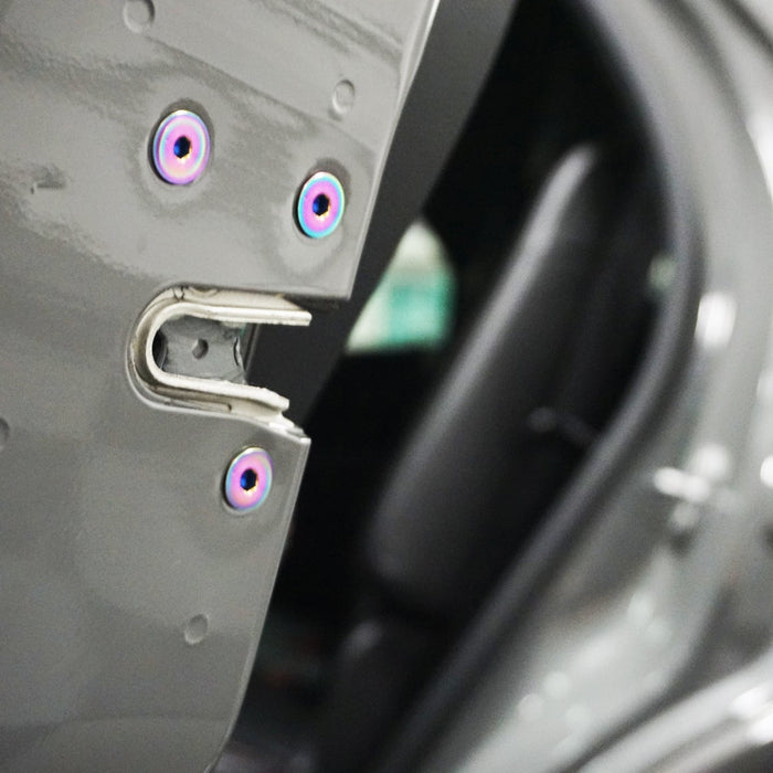 ZSPEC Door-Jams Fastener Kit for '14+ Dodge Durango WK2, Titanium - Dress Up Bolts Hardware Titanium GR5 Grade-5 Striker Latch - ZSPEC Design