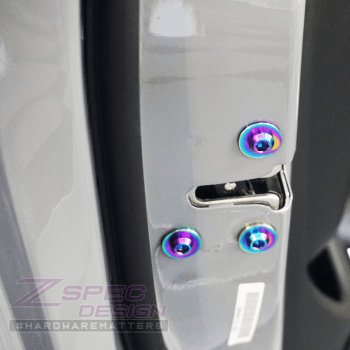 ZSPEC Dress Up Bolts® Fastener Kit, Door Jams Area for Nissan Frontier D41, Titanium - ZSPEC Design LLC - Hardware Fasteners - 300zx, door, door jam, Fastener Kit, nissan, z31 - zspecdesign.com