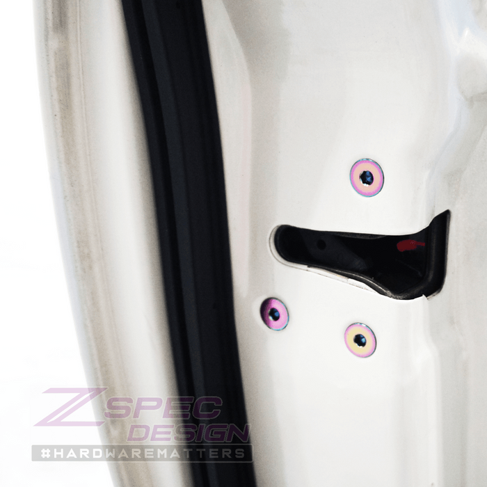 ZSPEC Dress Up Bolts® Fastener Kit, Door Jams Area for Nissan Z32 300zx, Titanium - ZSPEC Design LLC - Hardware Fasteners - 300zx, door, door jam, Fastener Kit, nissan, z32 - zspecdesign.com