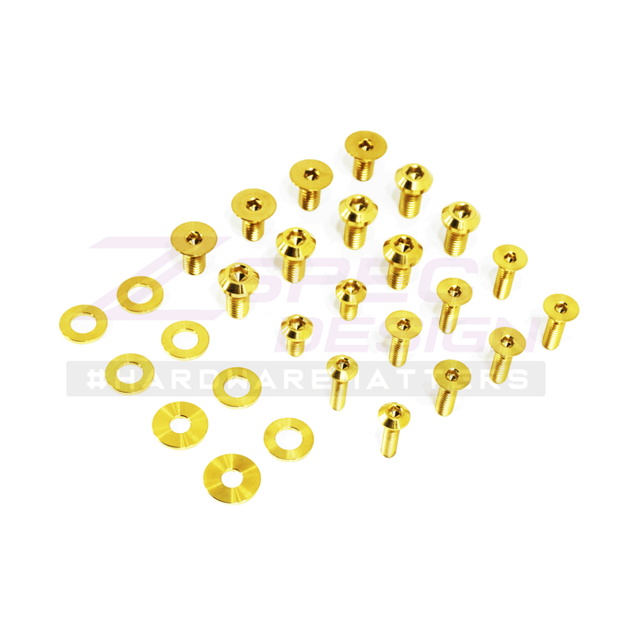 ZSPEC Dress Up Bolts® Fastener Kit, Door Jams Area for Nissan Z34 370z, Titanium - ZSPEC Design LLC - Hardware Fasteners - 370z, door, door jam, Fastener Kit, nissan, z34 - zspecdesign.com