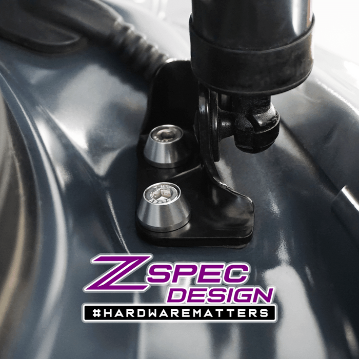 ZSPEC Dress Up Bolts® Trunk/Hatch Lift-Gate Fasteners for Mazda CX-3/CX-5/CX-9, Stainless & Billet - ZSPEC Design LLC - Hardware Fasteners - cx-9, Fastener Kit, mazda - zspecdesign.com