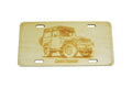 ZSPEC Early Toyota Landcruiser 4x4 License Plate, Birch, Ornamental - ZSPEC Design LLC - Holiday Ornaments - garage art, landcruiser, license, lifestyle, ornament, toyota - zspecdesign.com