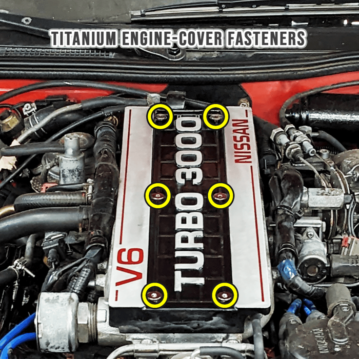 ZSPEC Engine-Cover Fasteners for '84-89 Nissan 300zx Z31, Grade-5 Titanium - ZSPEC Design LLC - Hardware Fasteners - 300zx, convertible, Fastener Kit, z31 - zspecdesign.com
