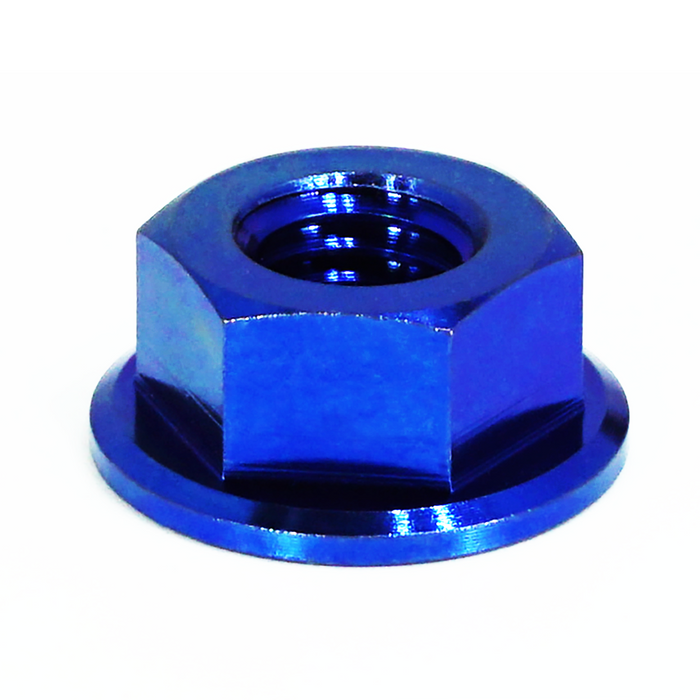ZSPEC titanium front shocks fastener kit for Toyota Supra MKIV '93-02, includes blue flare titanium nuts and hardware fasteners