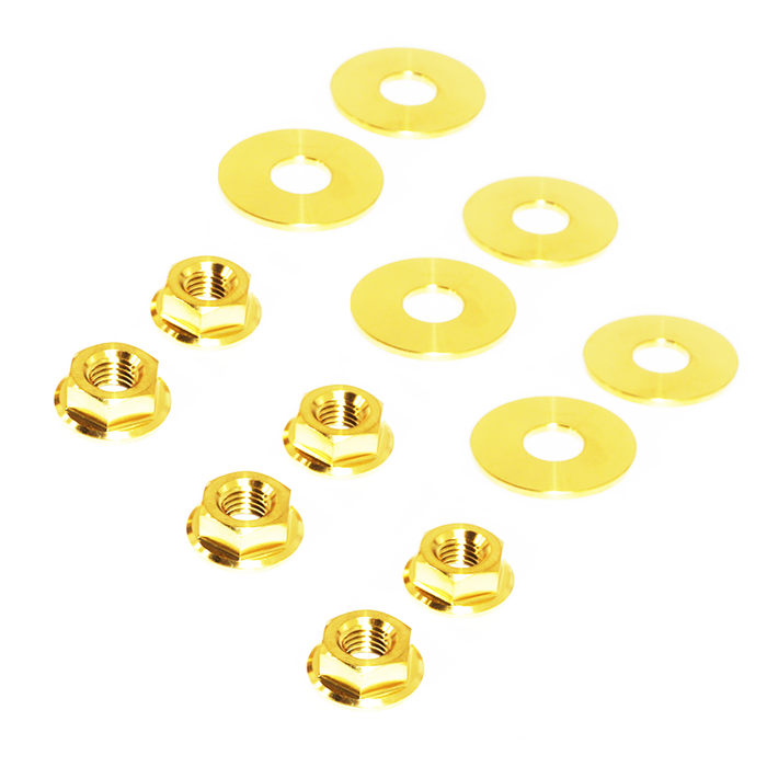 ZSPEC's Hood Catches Hardware Kit for Audi A7 Platform is a 12-piece dress-up hardware kit.