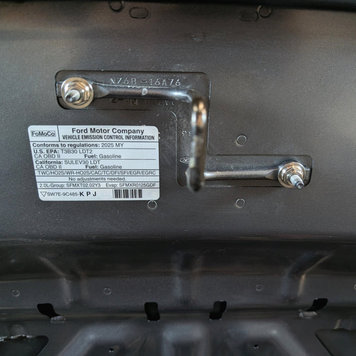 ZSPEC Hood Hardware Fastener Kit for 2022+ Ford Maverick P758, Titanium - Dress Up Bolts Fasteners Hardware - ZSPEC Design LLC
