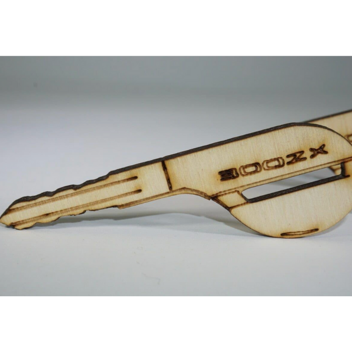 ZSPEC Laser-Engraved Birch Key Ornaments, Set of 4, Style: Nissan 300zx Z32, ~5-inch Wide - ZSPEC Design LLC - Holiday Ornaments - 300zx, holiday, lifestyle, nissan, ornament, z32 - zspecdesign.com