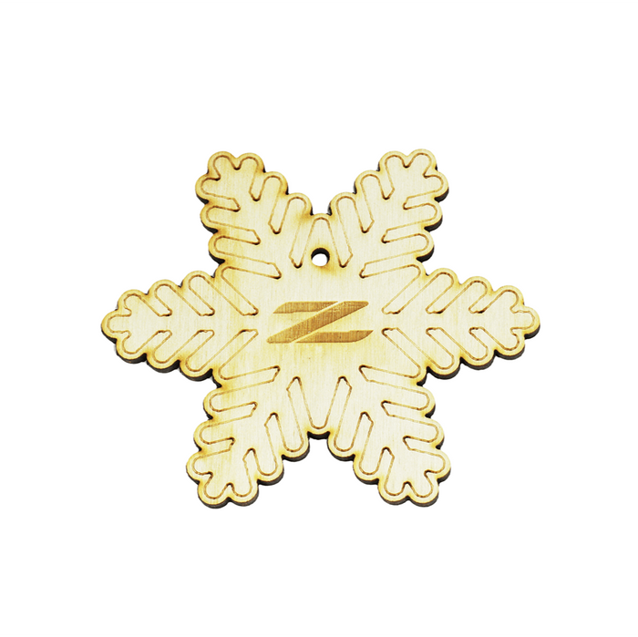 ZSPEC Laser-Engraved Wood Ornament, Nissan Z32/300zx Snowflake-Style, 3.75" - ZSPEC Design LLC - Holiday Ornaments - 300zx, holiday, lifestyle, ornament, z32 - zspecdesign.com