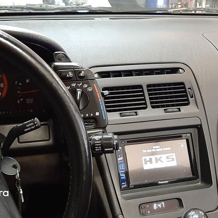 ZSPEC LHD Double-Din Radio Bezel w/Brackets for '90-99 Nissan Z32 300zx - ZSPEC Design LLC - Hardware Fasteners - 300zx, din, double, lhd, nissan, repro, stereo, z32 - zspecdesign.com
