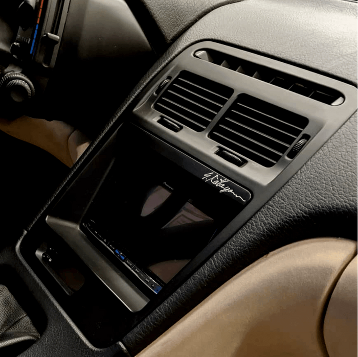 ZSPEC LHD Double-Din Radio Bezel w/Brackets for '90-99 Nissan Z32 300zx - ZSPEC Design LLC - Hardware Fasteners - 300zx, din, double, lhd, nissan, repro, stereo, z32 - zspecdesign.com