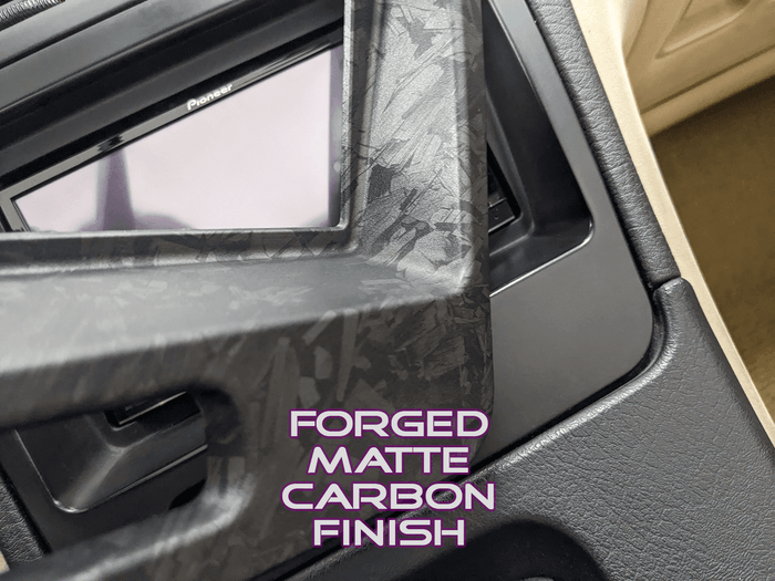 ZSPEC LHD Hydro-Dipped Double-Din Radio Bezel w/Brackets, Nissan Z32 300zx - ZSPEC Design LLC - Hardware Fasteners - 300zx, din, double, lhd, nissan, repro, stereo, z32 - zspecdesign.com