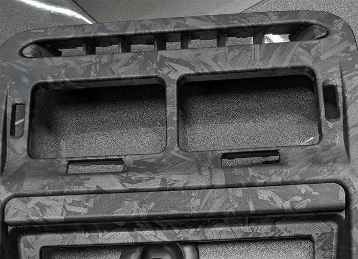 ZSPEC LHD Hydro-Dipped Double-Din Radio Bezel w/Brackets, Nissan Z32 300zx - ZSPEC Design LLC - Hardware Fasteners - 300zx, din, double, lhd, nissan, repro, stereo, z32 - zspecdesign.com