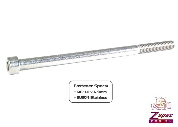 ZSPEC M6-1.0x120mm Socket-Cap SHSC Fasteners, Stainless, 10-Pack - ZSPEC Design LLC - Hardware Fasteners - 10-pack, Dress Up Bolt, m6, SHSC, Stainless - zspecdesign.com
