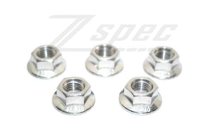 ZSPEC M8-1.25 Metric Flare Nuts, SUS304 Stainless Steel, 10-Pack - ZSPEC Design LLC - Hardware Fasteners - 10-pack, flare nut, m8, stainless - zspecdesign.com