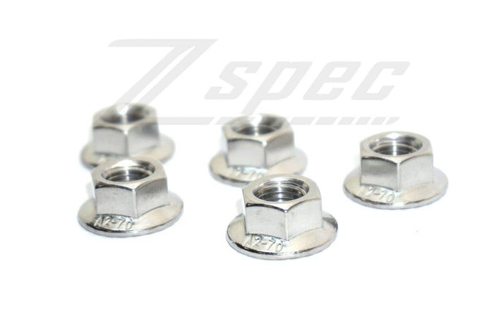 ZSPEC M8-1.25 Metric Flare Nuts, SUS304 Stainless Steel, 10-Pack - ZSPEC Design LLC - Hardware Fasteners - 10-pack, flare nut, m8, stainless - zspecdesign.com