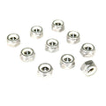 ZSPEC M8-1.25 Nylon Lock Nuts, Stainless SUS304, 10-Pack - ZSPEC Design LLC - Hardware Fasteners - 10-pack, m8, nylon, stainless - zspecdesign.com