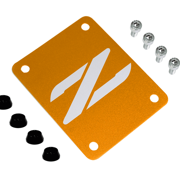 ZSPEC Orange-Gold PTU Holes Cover Plate for Z32 300zx, Billet, w/ Hardware - ZSPEC Design LLC - Hardware Fasteners - 300zx, accessory, nissan, ptu, z32 - zspecdesign.com