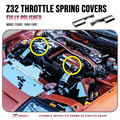 ZSPEC Polished Throttle Spring Covers for '90-93 Nissan Z32 300zx Early Plenums, Stainless - ZSPEC Design LLC - Hardware Fasteners - 300zx, nissan, throttle, z32 - zspecdesign.com