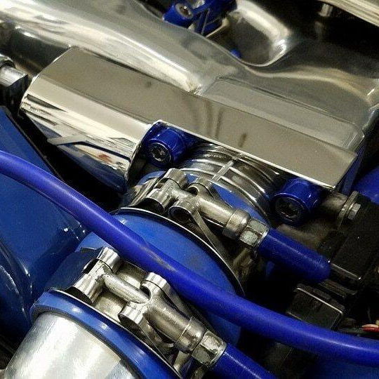 ZSPEC Polished Throttle Spring Covers for '90-93 Nissan Z32 300zx Early Plenums, Stainless - ZSPEC Design LLC - Hardware Fasteners - 300zx, nissan, throttle, z32 - zspecdesign.com