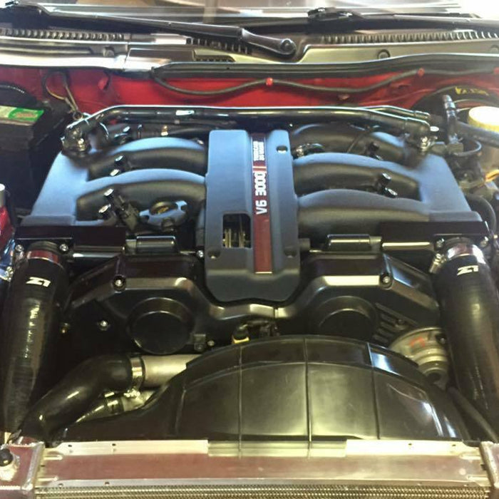 ZSPEC Polished w/Z Throttle Spring Covers for '90-'93 Nissan Z32 300zx Early Plenum, Stainless - ZSPEC Design LLC - Hardware Fasteners - 300zx, nissan, throttle, z32 - zspecdesign.com