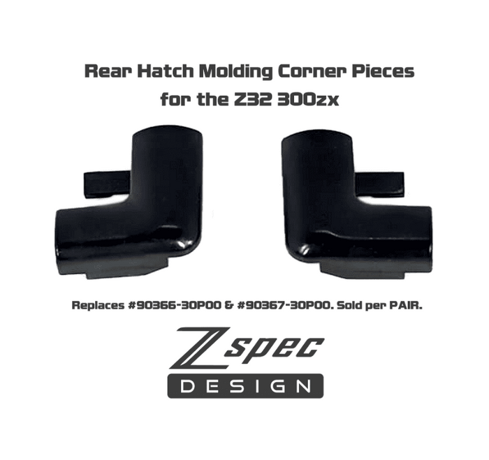 ZSPEC Rear Hatch Molding Corner Pieces for '90-96 300zx, Sold per Left/Right Set - ZSPEC Design LLC - Hardware Fasteners - 300zx, nissan, repro, z32 - zspecdesign.com