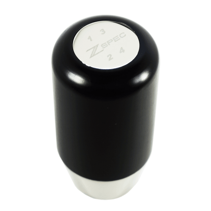 ZSPEC Shift Knob, M10-1.5, Delrin & Stainless, 4-Speed Shift Pattern Coin - ZSPEC Design LLC - Hardware Fasteners - 180sx, 200sx, 240z, 260z, 323, 626, accessory, datsun, EVO, EVO 10, frontier, mazdaspeed, mx3, Nismo, Nissan, patrol, probe, rx-7, rx7, sentra, Shift Knob - zspecdesign.com