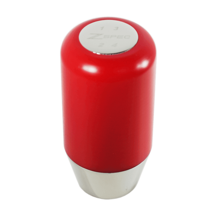 ZSPEC Shift Knob, M12-1.25, Delrin & Stainless, 4-Speed Shift Pattern Coin - ZSPEC Design LLC - Vehicle Shift Knobs - 323, 626, accessory, EVO, EVO 10, mazdaspeed, mx3, Nismo, Nissan, patrol, probe, rx-7, rx7, Shift Knob - zspecdesign.com