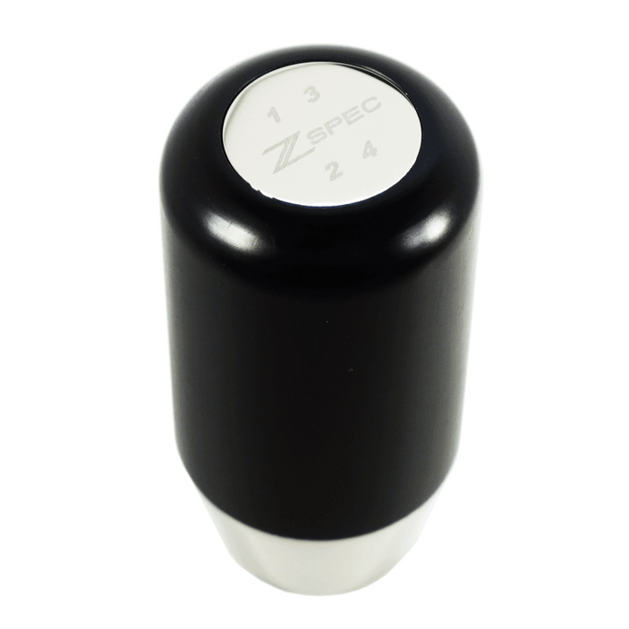 ZSPEC Shift Knob, M8-1.25, Delrin & Stainless, 4-Speed Shift Pattern Coin - ZSPEC Design LLC - Vehicle Shift Knobs - 180sx, 200sx, 240z, 260z, 323, 626, accessory, datsun, EVO, EVO 10, frontier, mazdaspeed, mx3, Nismo, Nissan, patrol, probe, rx-7, rx7, sentra, Shift Knob - zspecdesign.com